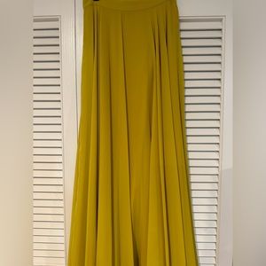 LucyParis maxi high waisted skirt. Yellow. Worn twice.
